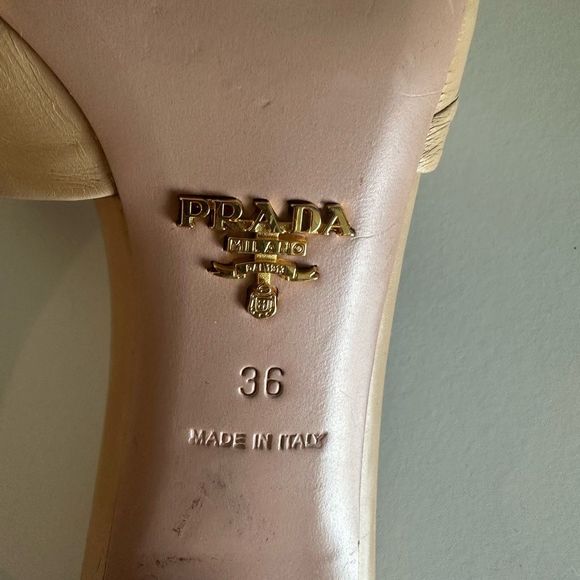 Prada Kitten Heel Mules With Bows - Picture 9 of 10
